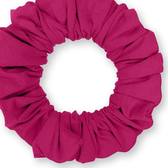 Scrunchies Cotton Knit Jumbo Size Ponytail Holder Made in USA Scrunchie King Fuchsia