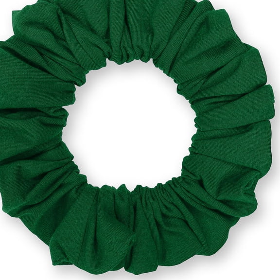Scrunchies Cotton Knit Jumbo Size Ponytail Holder Made in USA Scrunchie King Green