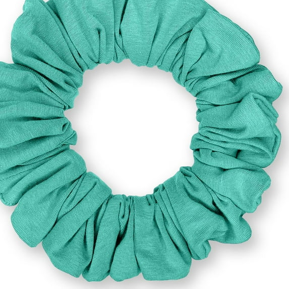 Scrunchies Cotton Knit Jumbo Size Ponytail Holder Made in USA Scrunchie King Seafoam