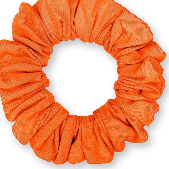 Scrunchies Cotton Knit Jumbo Size Ponytail Holder Made in USA Scrunchie King Tangerine