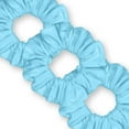 thumbnail image 1 of Scrunchies Cotton Knit Standard Size 3-Pack Ponytail Holder Made in USA Scrunchie King Blue Light, 1 of 5