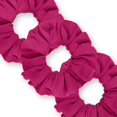 thumbnail image 1 of Scrunchies Cotton Knit Standard Size 3-Pack Ponytail Holder Made in USA Scrunchie King Fuchsia, 1 of 5