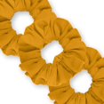 thumbnail image 1 of Scrunchies Cotton Knit Standard Size 3-Pack Ponytail Holder Made in USA Scrunchie King Mustard, 1 of 5