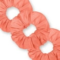 thumbnail image 1 of Scrunchies Cotton Knit Standard Size 3-Pack Ponytail Holder Made in USA Scrunchie King Peach, 1 of 5