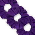 thumbnail image 1 of Scrunchies Cotton Knit Standard Size 3-Pack Ponytail Holder Made in USA Scrunchie King Purple Light, 1 of 5