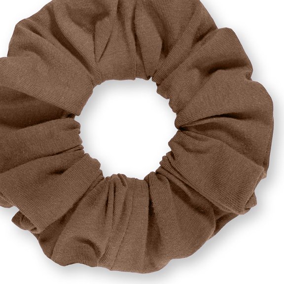 Scrunchies Cotton Knit Standard Size Ponytail Holder Made in USA Scrunchie King Mocha