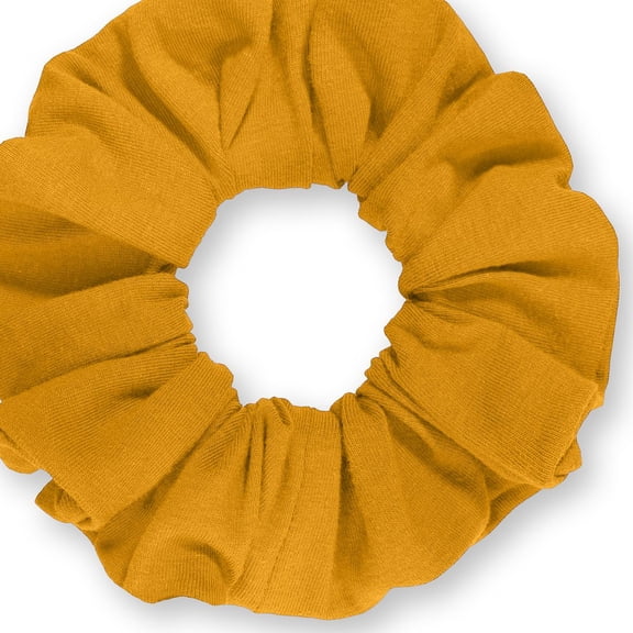 Scrunchies Cotton Knit Standard Size Ponytail Holder Made in USA Scrunchie King Mustard