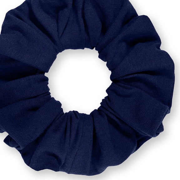 Scrunchies Cotton Knit Standard Size Ponytail Holder Made in USA Scrunchie King Navy