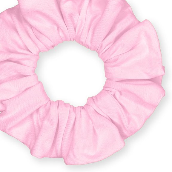 Scrunchies Cotton Knit Standard Size Ponytail Holder Made in USA Scrunchie King Pink Light