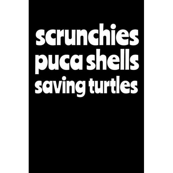 Scrunchies Puca Shells Saving Turtles (Paperback)