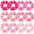 thumbnail image 1 of Scrunchies for Girls & Women - 12 count Satin Scrunchies - Hair Ties - Ponytail Holder - Cute Hair Accessories for Party & Valentine's Day, 1 of 7