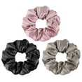 thumbnail image 1 of Scrunchies for Hair Sleep, Women Grils Silk Hair Ties for Frizz & Breakage Curly Hair, No Damage, Elastics Ponytail Holder, 3 Pack, 1 of 6