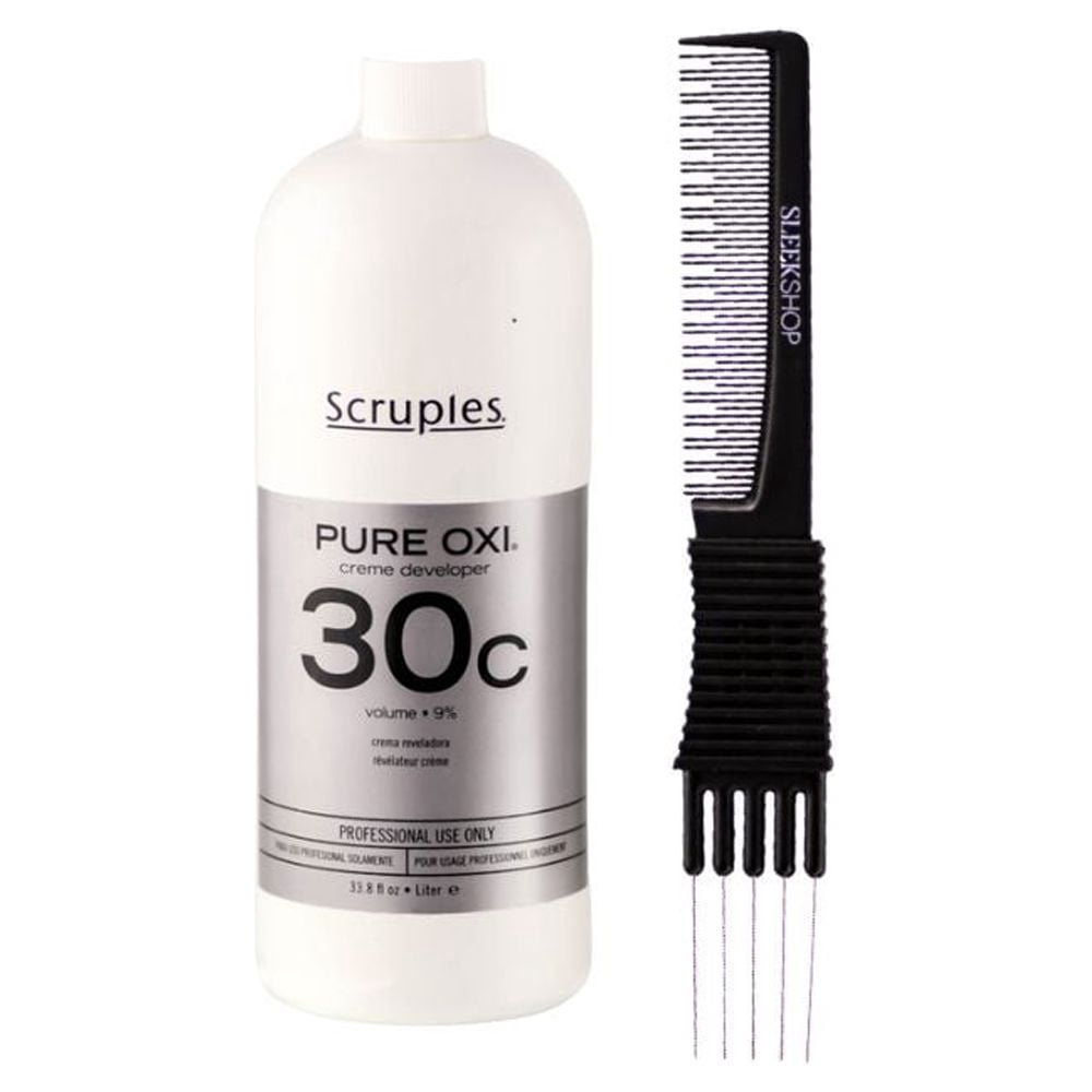 Scruples Pure Oxi Creme Developer 30C Vol 9% (33.8 oz) with SLEEKSHOP ...