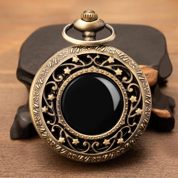 Scrying Mirror, Obsidian Mirror for Divination, Meditation, , Gifts for Women Garden Bronze