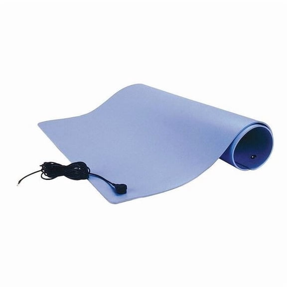 Scs Dissipative Floor Mat,Blue,2 x 4 ft. TM2448L3BL-L