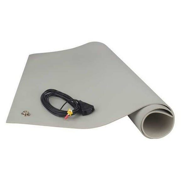 Scs Dissipative Floor Mat,Gray,4 x 6 ft. 8203
