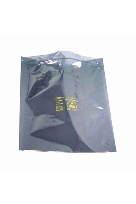 Metal-In Static Shielding Bag,5x3in,PK100 30035