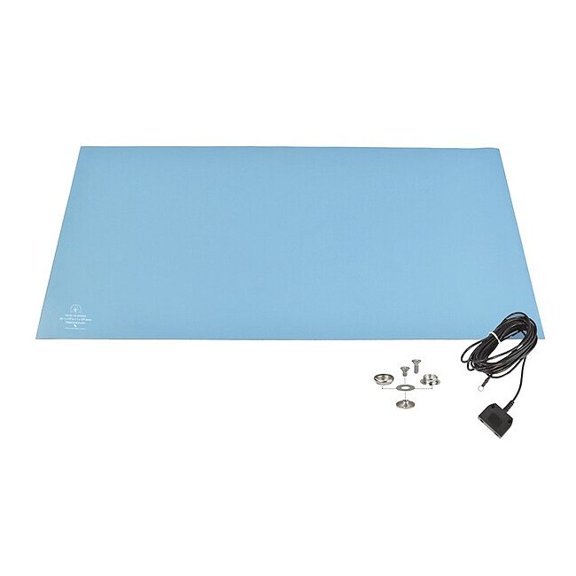 Static Dissipative Mat,Blue,24" W 770074