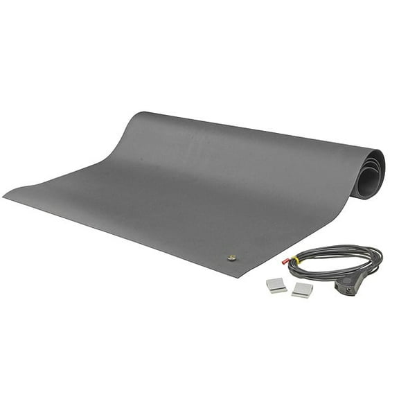 Scs Static Dissipative Mat,Gray,24" W 8901