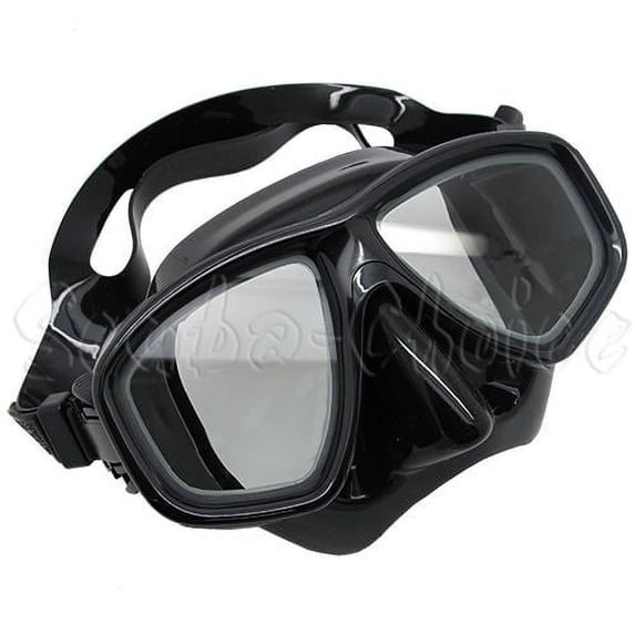 Scuba Black Dive Mask NEARSIGHTED Prescription RX Optical Lenses (-8.0)