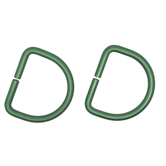 Scuba Choice Aluminum Bented D-Ring Attachment for BCD, Pair, Green