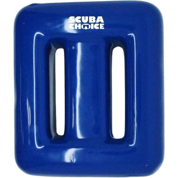 Scuba Choice Dive Belt Weights-Vinyl Coated Lead Weights for Scuba, Freediving, Spearfishing-Blue 1.2LB/0.5kg