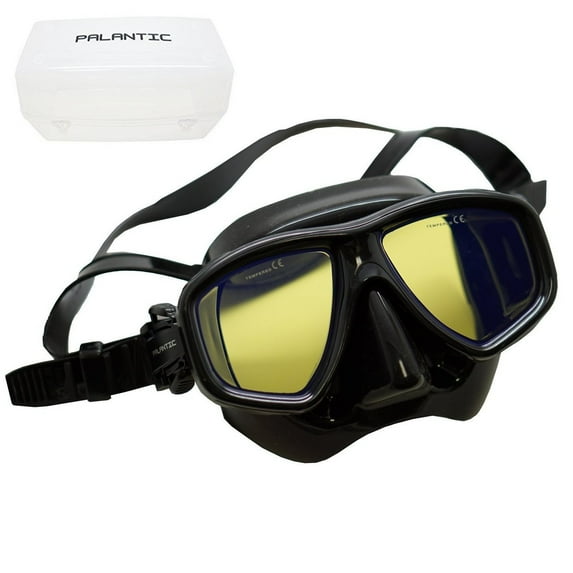 Scuba Choice Coated Anti-UV FARSIGHTED Prescription Dive Mask, Black, +2.0