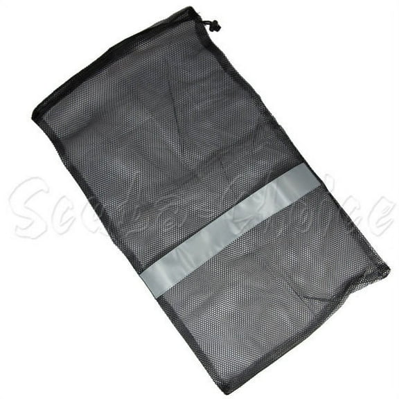 Scuba Choice Dive Drawstring Gray Mesh Bag for Wetsuit or Gear 31" x 18"