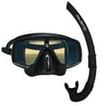 thumbnail image 1 of Scuba Choice Dive Mask With Blue Mirror Coated Lense + Black Snorkel Combo, 1 of 2