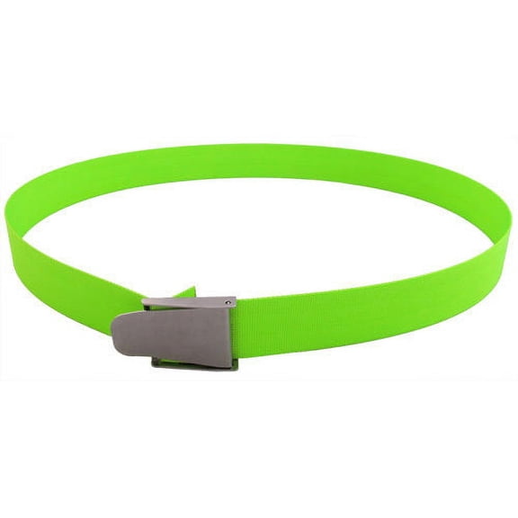 Scuba Choice Diving 60" Long 2" Webbing Belt with Stainless Steel Buckle (Lime)