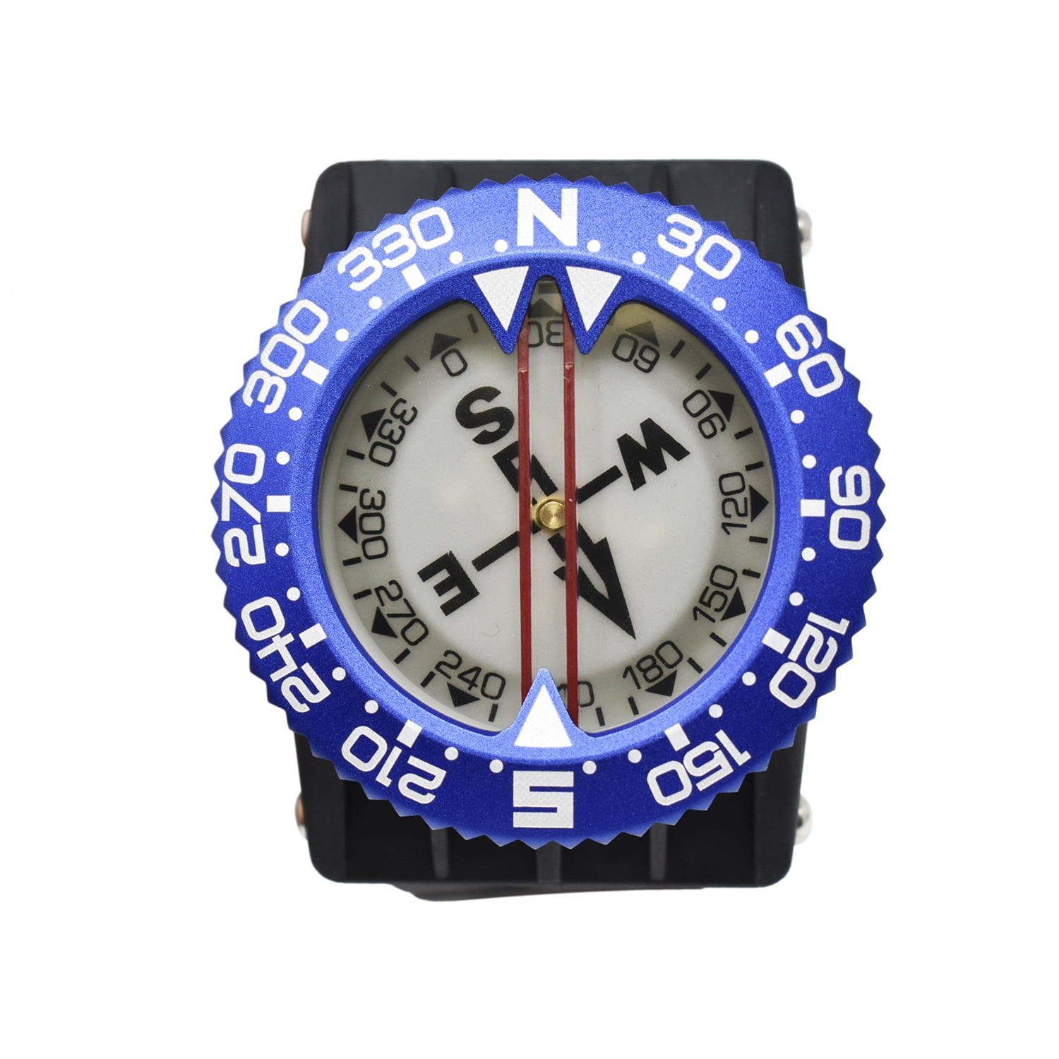 Scuba Choice Diving Deluxe Aluminum Frame Wrist Compass, Blue