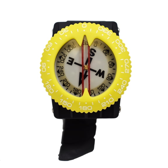 Scuba Choice Diving Deluxe Wrist Compass, Neon Yellow