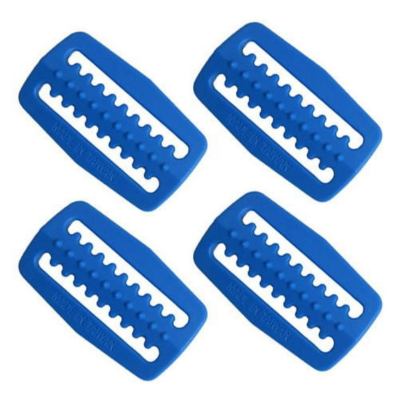 Scuba Choice Diving Plastic Weight Belt Webbing Keeper Retainer (4-Piece), Blue