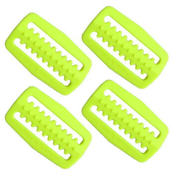 Scuba Choice Diving Plastic Weight Belt Webbing Keeper Retainer (4-Piece) Yellow