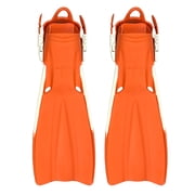Scuba Choice Palantic Open Heel Rubber Dive Fins with Bag, OrangeM