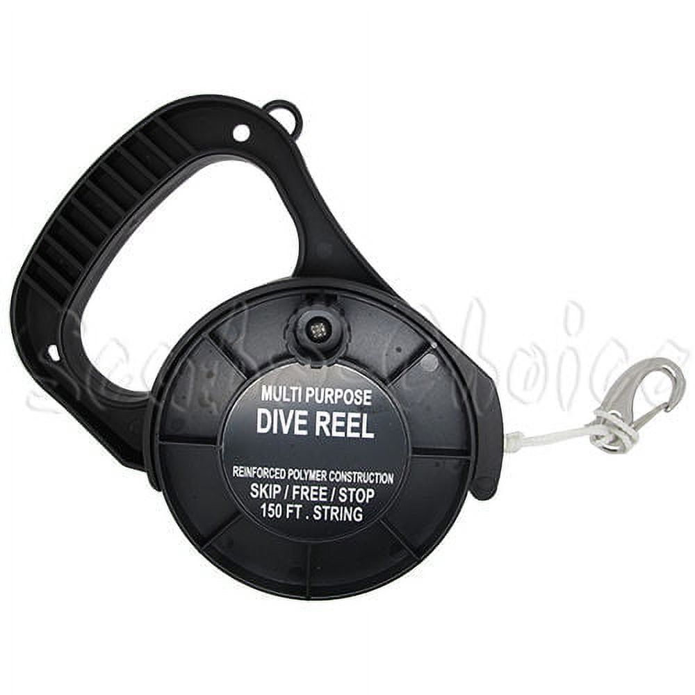 Scuba Choice Scuba Diving Multi Purpose Dive Reel 150' (Black