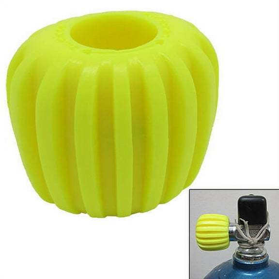 Scuba Choice Scuba Diving Tank Cylinder Valve Knob - Oval shape, Yellow