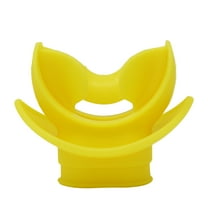 Scuba Choice Silicone Regulator Comfort Bite Mouthpiece with Lip Shield, Yellow