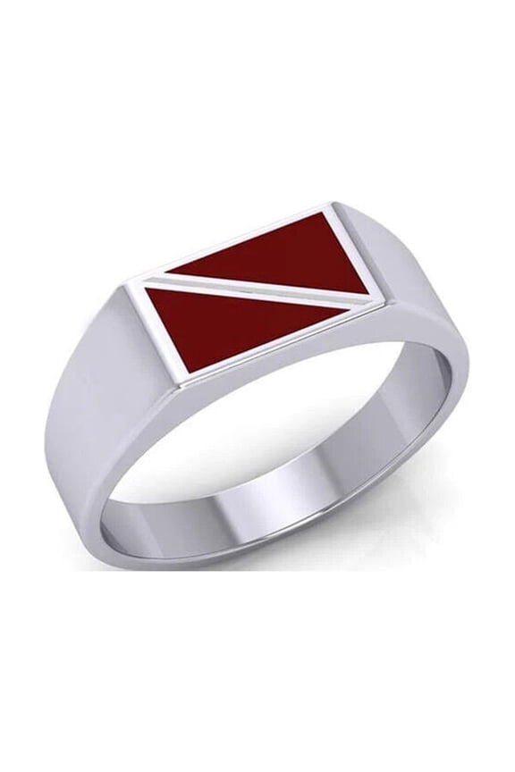 Scuba Dive Flag Female 925 Sterling Silver Ring Fine Adventure Sport Jewelry
