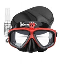 Scuba Dive Myopia Mask with GOPRO Mount - Precision Left/Right Prescription, 3.5mm Tempered Lenses & Anti-Fog