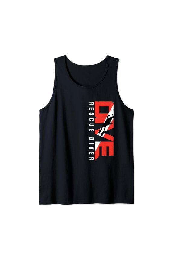 Scuba Dive Rescue Diver Tank Top Size S-3XL