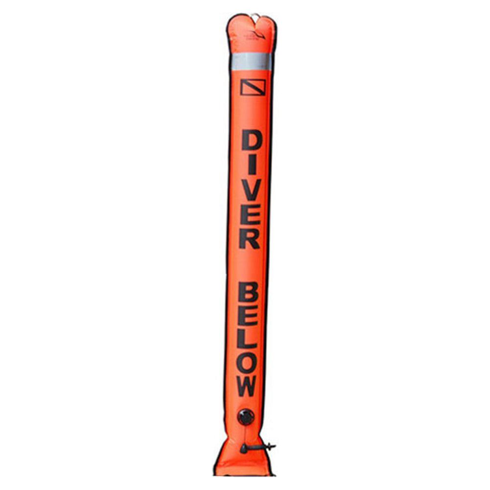 Scuba Dive Signal Marker Buoy Safety Sausage Tube Closed End Inflator