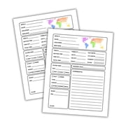 Scuba Diver Log Pages Book Refill 30pk 8.5x11 Logbook Certified Diver Track, Record, Depth, for Beginners and Experienced Divers Notes All Inclusive Recreational