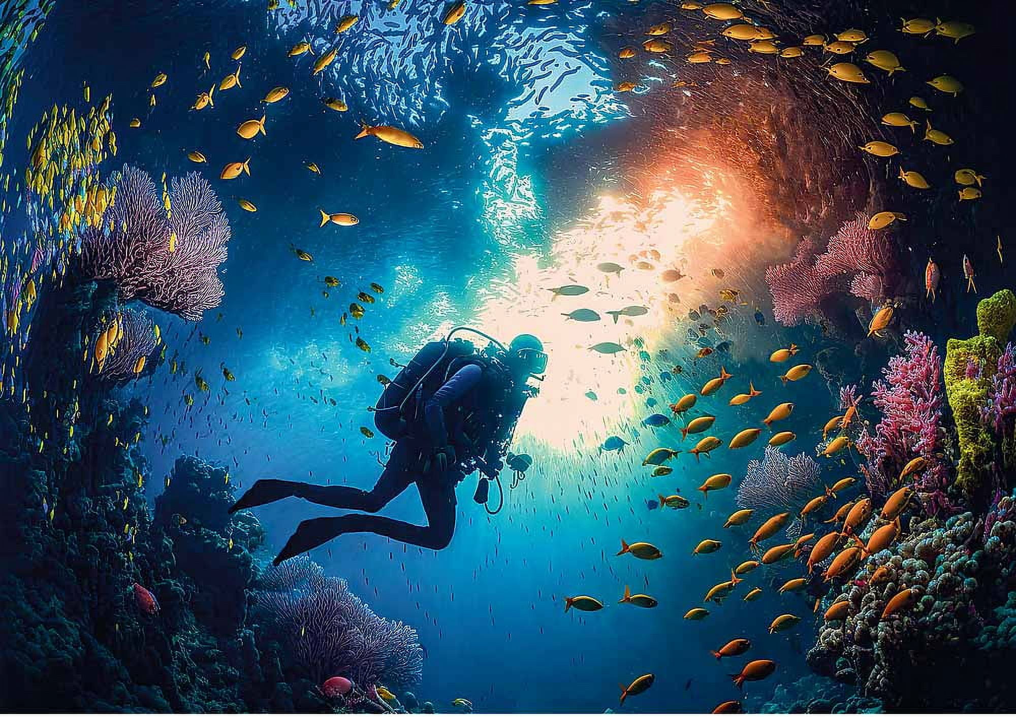 Trefl Red 1000 Piece Puzzle - Scuba Diver - Walmart.com