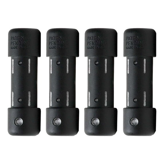Scuba Diving 1.1lb Slug Weights 4pcs, Black