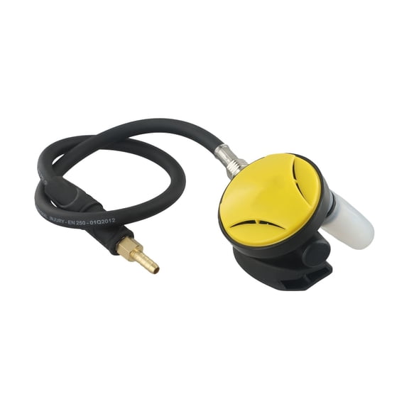 Scuba Diving 2Nd Stage Regulator With for OCTOPUS Hookah Hose Kit, Mechanically Balanced 145 PSI/Downstream Demand Valve For Snorkeling And Underwater Rescue, Orange(Yellow)