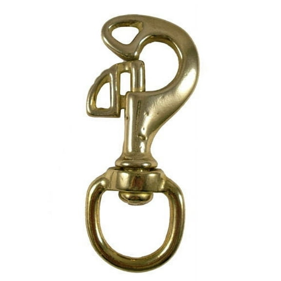 Scuba Diving 3-1/4" Butterfly Swivel Brass Bolt Snap