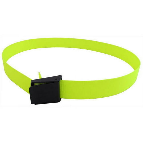 Scuba Diving 60" Long 2" Webbing Weight Belt with Plastic Buckle (Yellow)