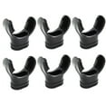 Scuba Diving Black Regulator Octopus Mouthpieces w/ Regulator Tie, 6pc