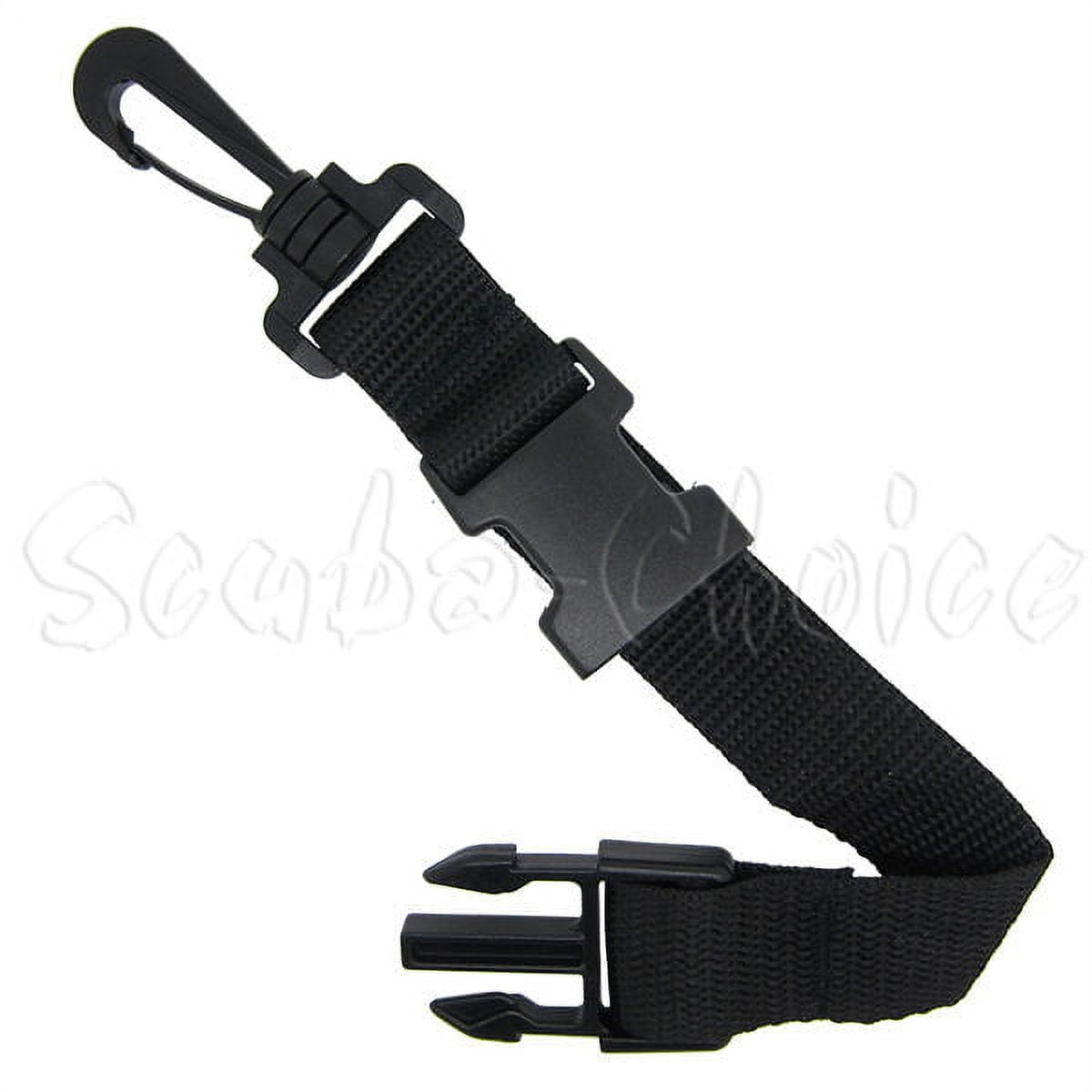 Scuba Diving Black Utility Mask Fin Keeper Holder Strap with Quick